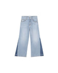 Jeans blu a palazzo con dettagli logo Chloè