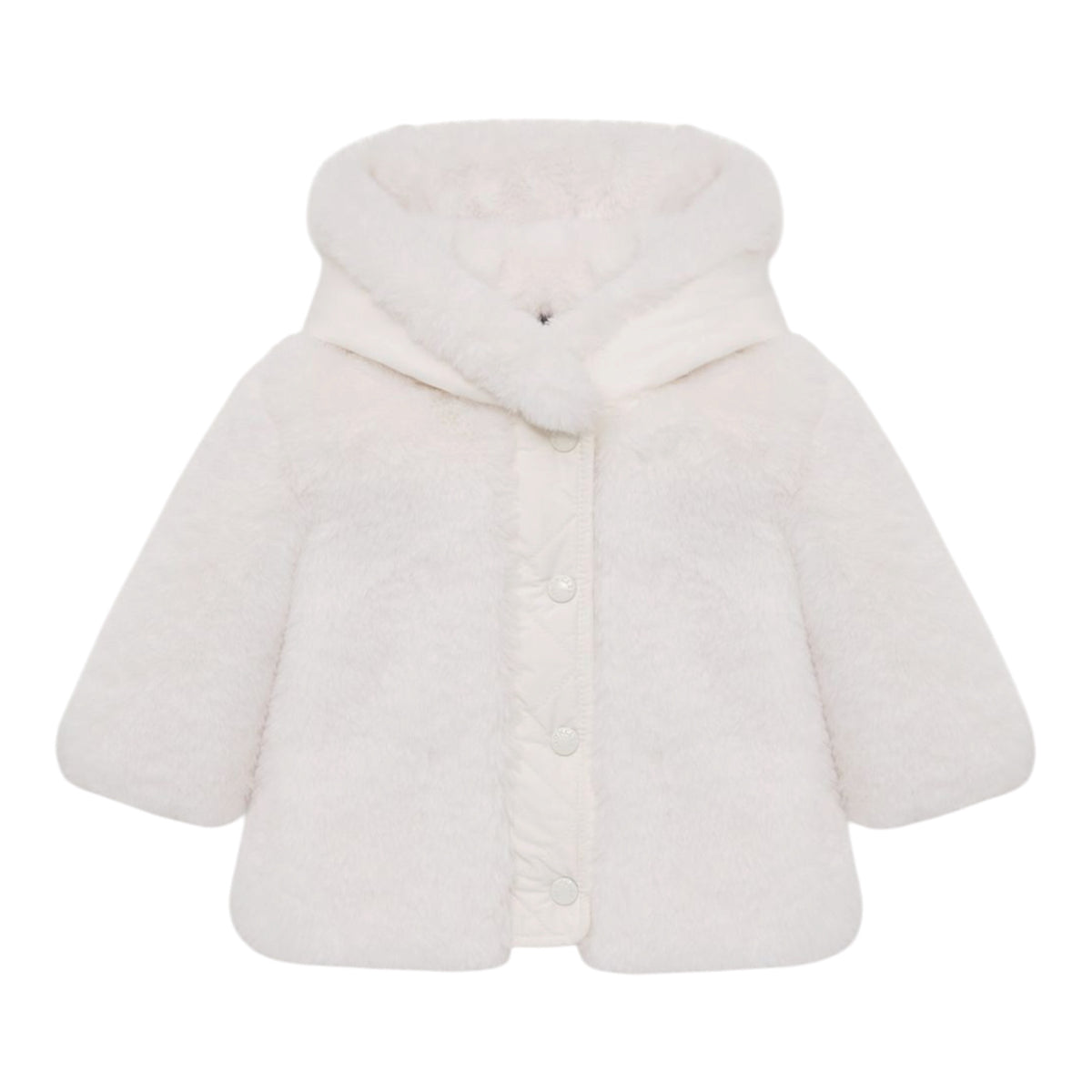Giubbino Viona bianco baby con dettaglio patch Moncler