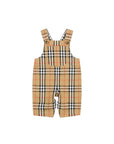 Completo beige con salopette Burberry