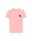 T-shirt rosa con dettaglio logo Stone Island