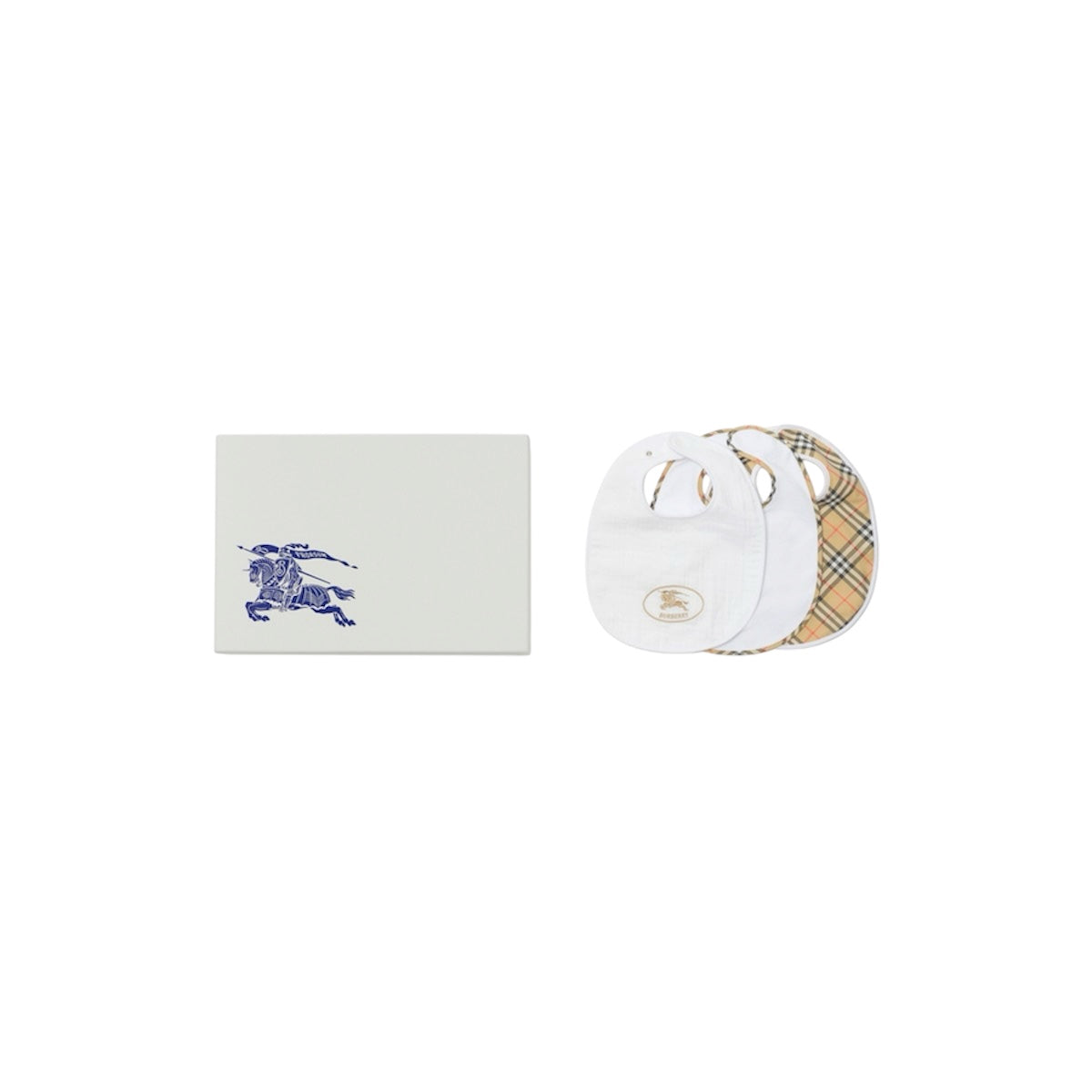 Set di tre bavagli con dettagli logo Burberry