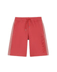Bermuda rosso con dettagli logo Lanvin