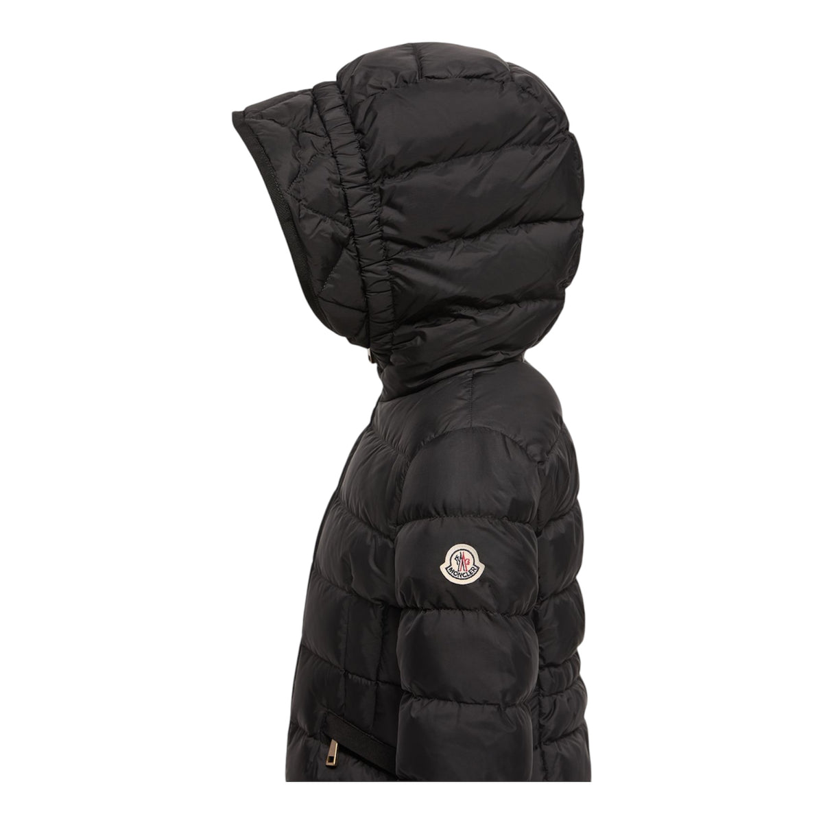 Giubbino Avoce nero con dettaglio patch Moncler