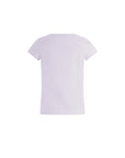 T-shirt bianca con stampa fiocco e fiori Monnalisa