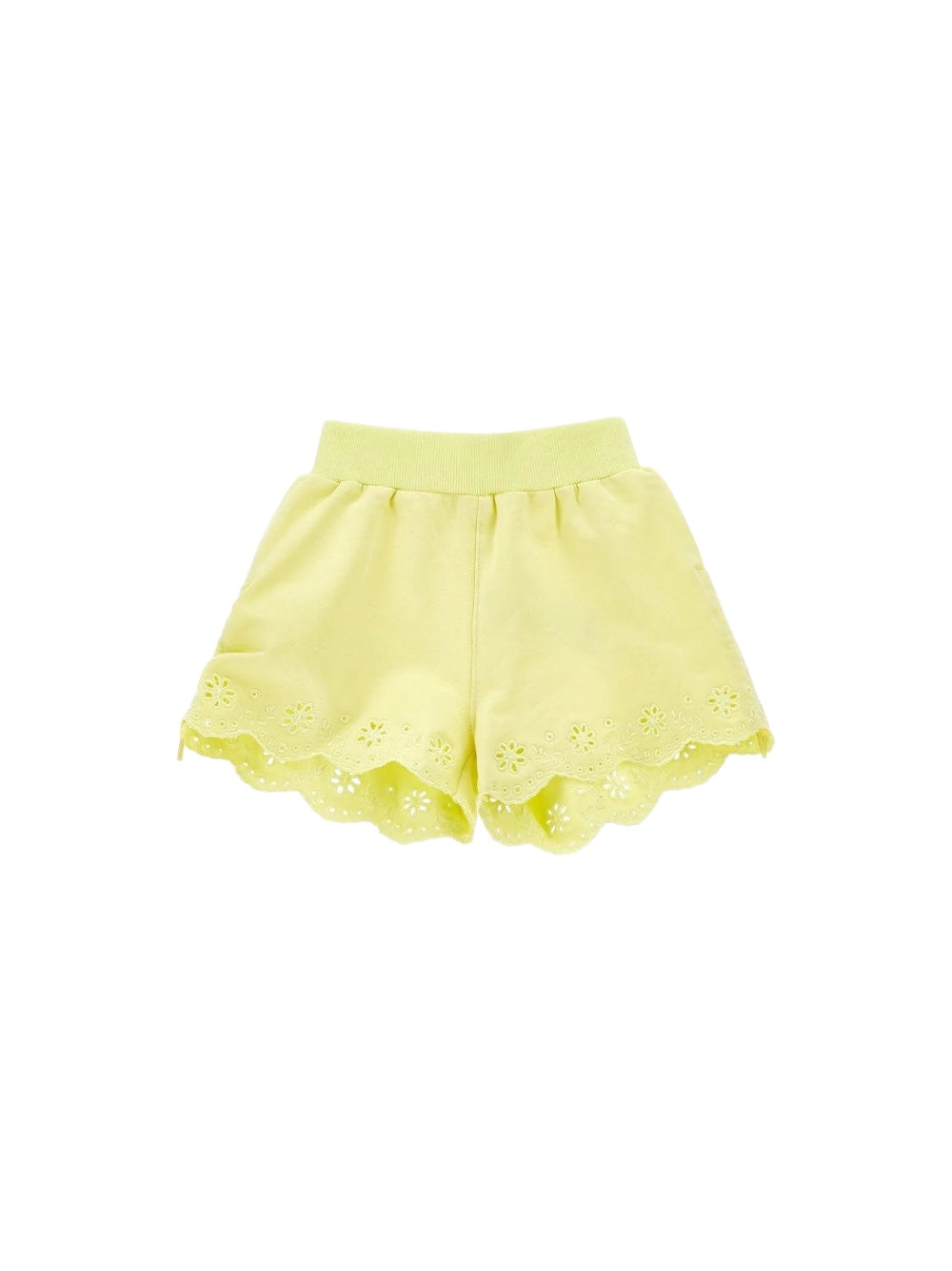 Pantaloncino giallo con dettagli cuciti Monnalisa