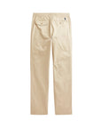 Pantalone beige con dettaglio logo Ralph Lauren cucito a contrasto
