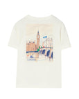 T-shirt baby bianca con stampa logo Burberry London