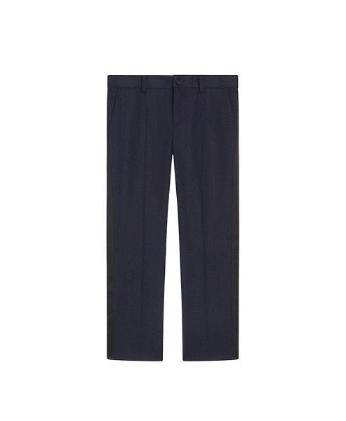 Pantalone blu classico con dettaglio cucito Dolce &amp; Gabbana