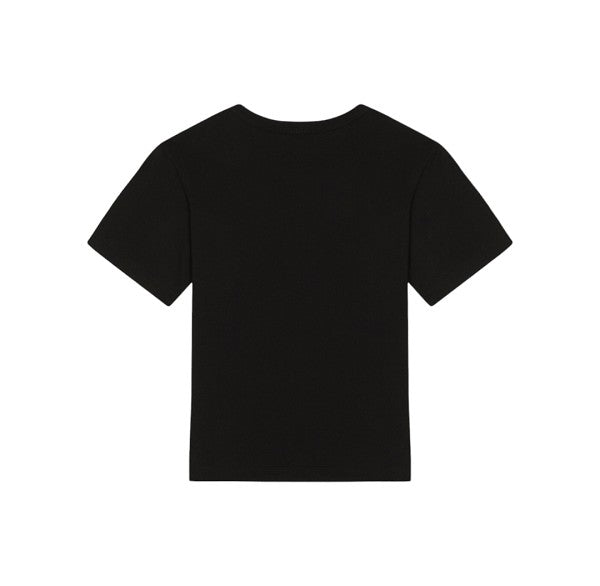 T-shirt nera con dettaglio in metallo Dolce &amp; Gabbana