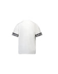 T-shirt bianca con dettagli maiolica Dolce & Gabbana
