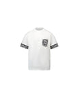 T-shirt bianca con dettagli maiolica Dolce & Gabbana