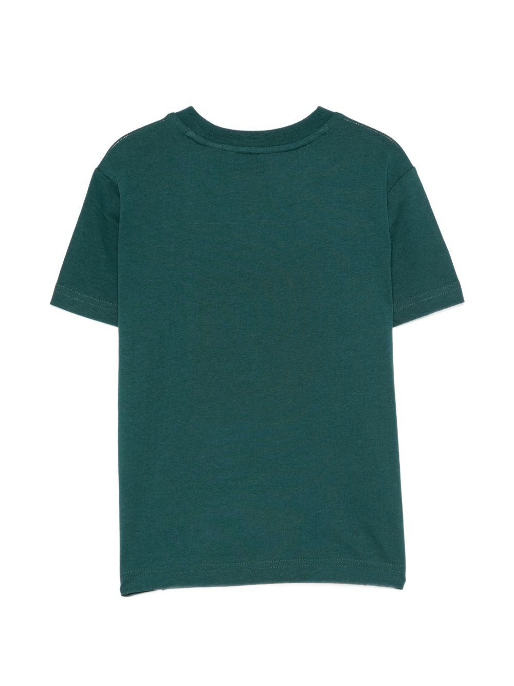 T-shirt verde con stampa logo Timberland a contrasto frontale