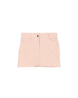 Gonna rosa con logo jacquard Fendi