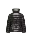 Giubbino Fem nero con dettagli logo Moncler
