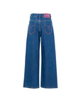 Jeans blu con dettagli applicati Billieblush frontali