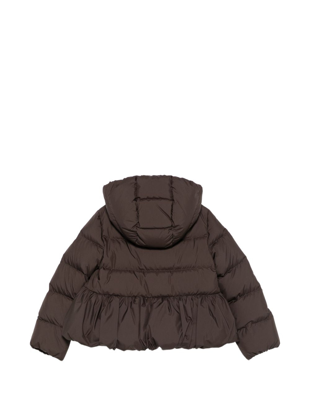 Giubbino Elizaveta marrone con dettaglio patch Moncler