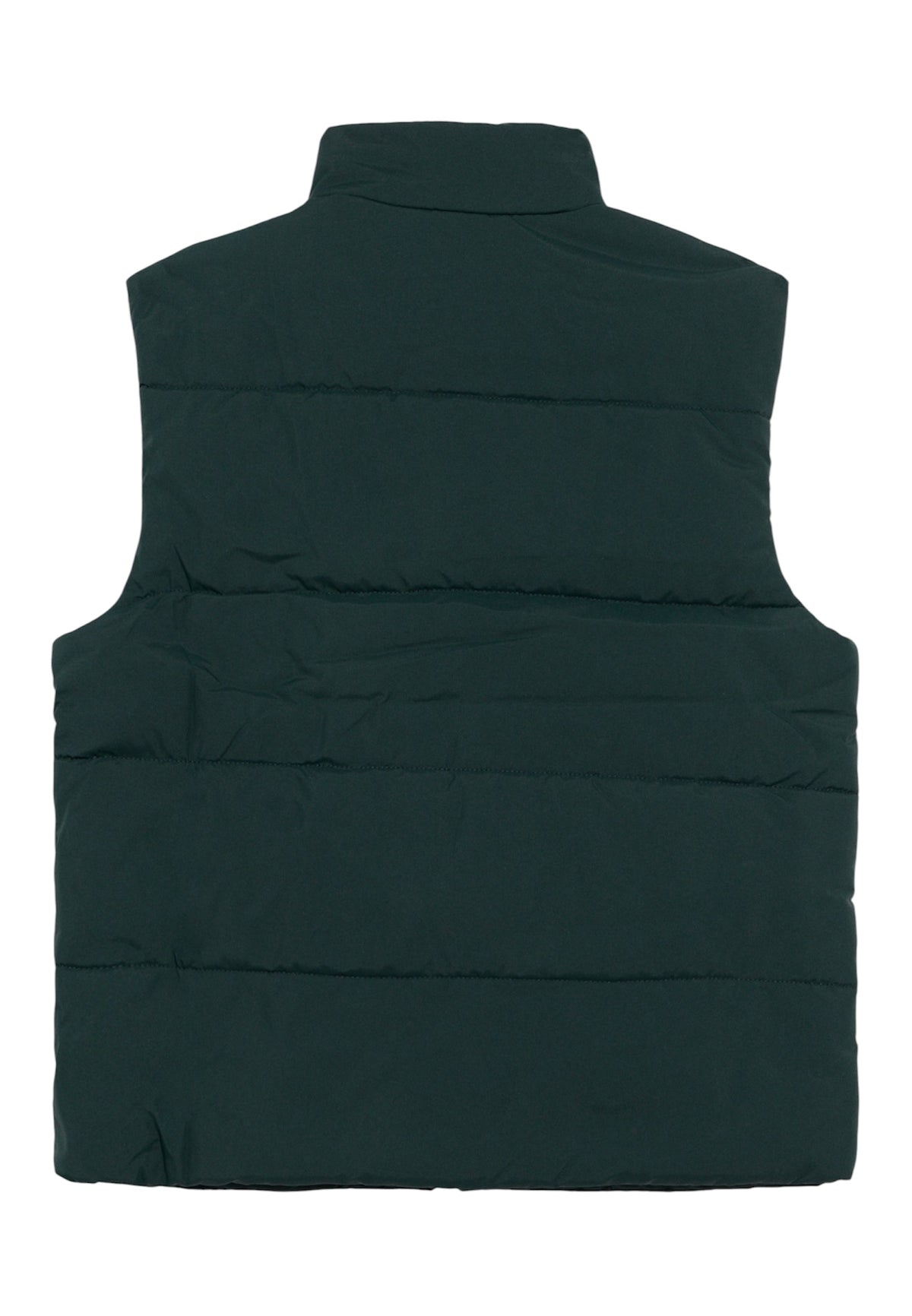 Smanicato verde con patch logo Lacoste cucito frontale