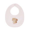 Bavaglino reversibile rosa e fantasia animaletti Nanan