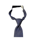 Cravattino blu con dettagli logo cuciti Armani