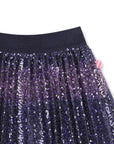 Gonna blu con paillettes Billieblush