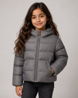 Giubbino Xhante grigio con dettaglio patch Moncler