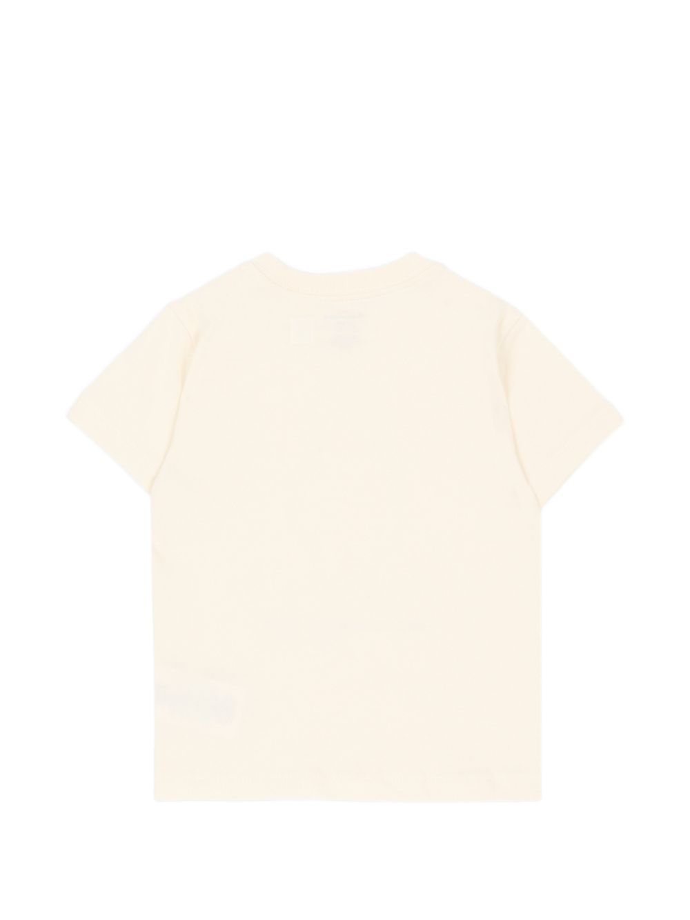 T-shirt beige baby con stampa bear Ralph Lauren frontale