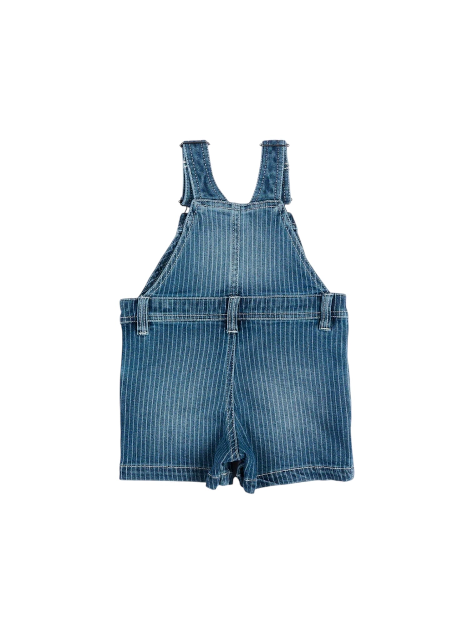 Salopette blu di jeans con patch logo Timberland