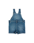 Salopette blu di jeans con patch logo Timberland