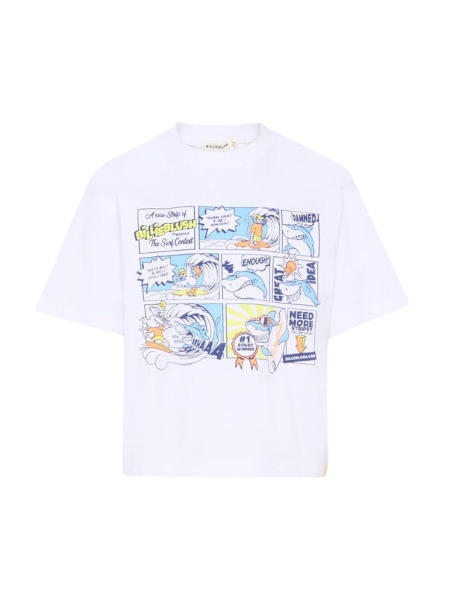 T-shirt bianca con stampa fumetto Billieblush