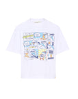 T-shirt bianca con stampa fumetto Billieblush