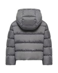 Giubbino Xhante grigio con dettaglio patch Moncler