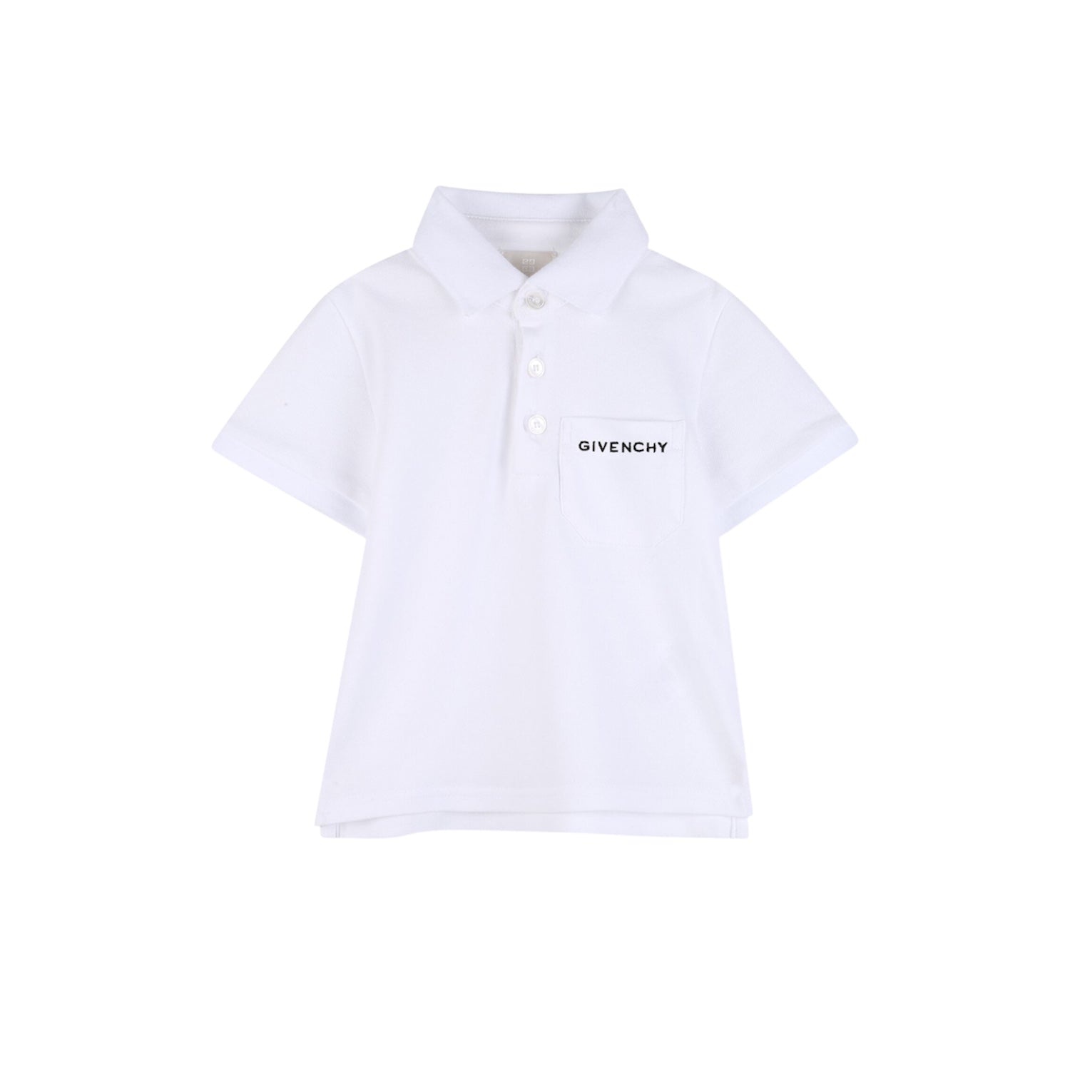 Polo bianca con logo cucito Givenchy
