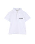 Polo bianca con logo cucito Givenchy