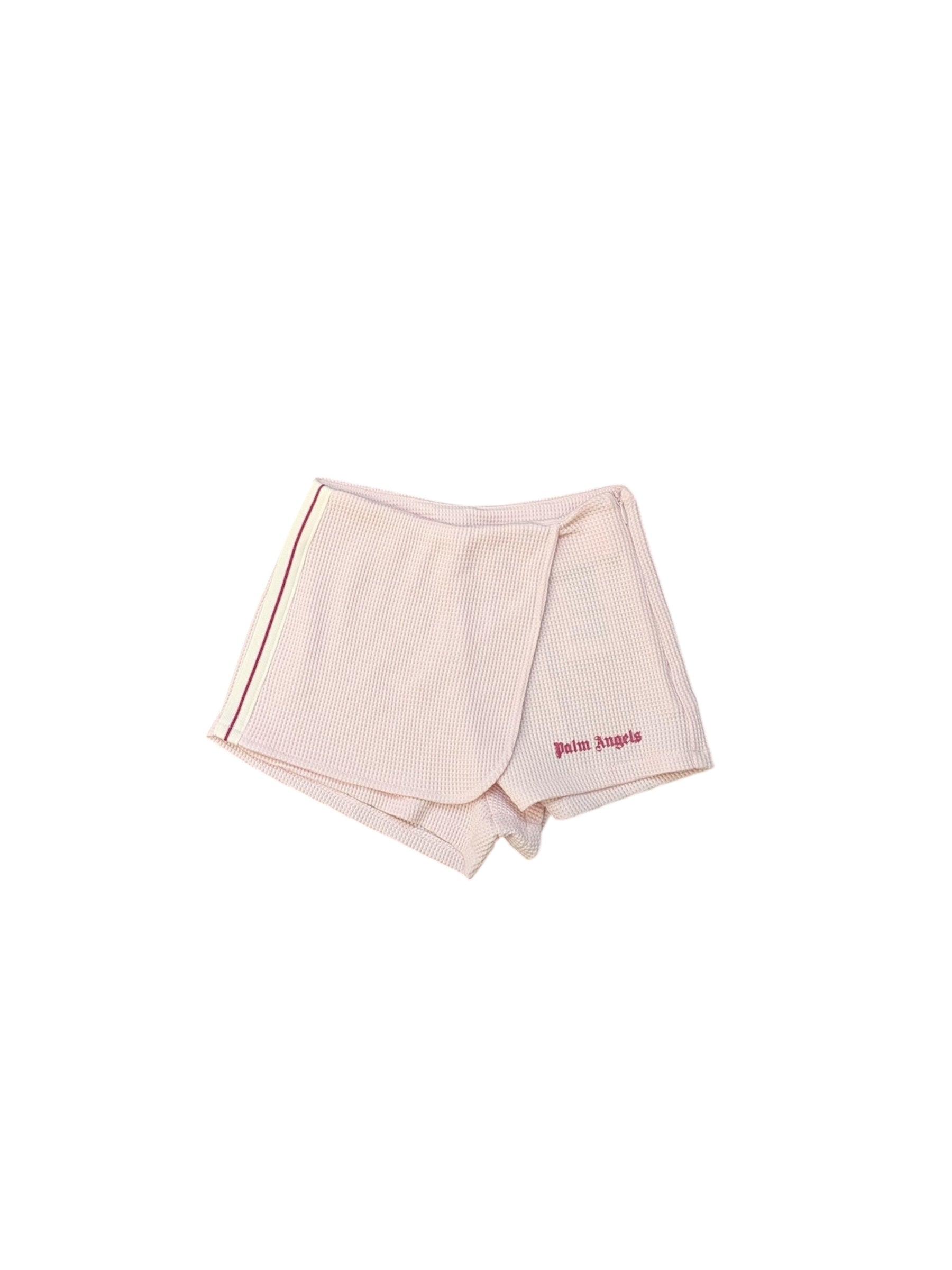 Pantaloncino rosa con stampa logo Palm Angels