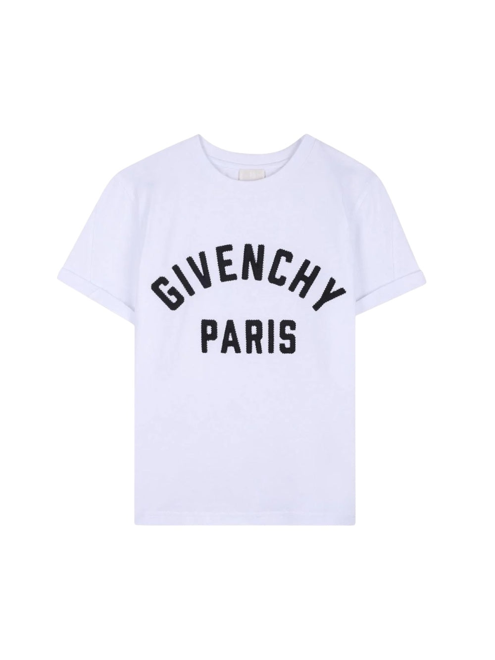 T-shirt bianca con logo Givenchy a contrasto
