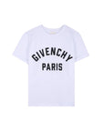 T-shirt bianca con logo Givenchy a contrasto