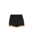 Bermuda nero con richiamo check Burberry