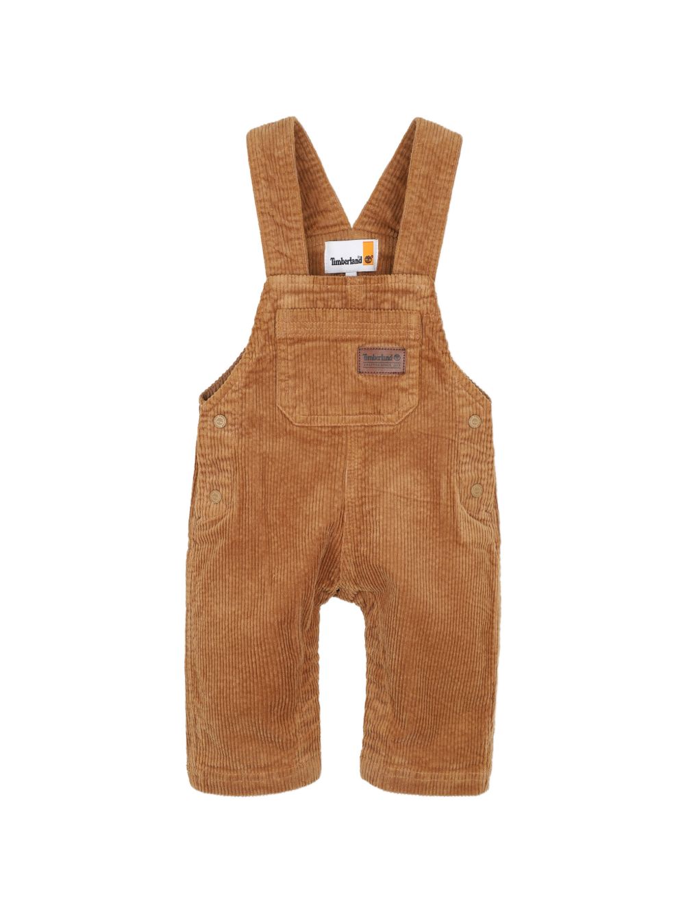 Salopette a costine mattone con dettagli logo Timberland