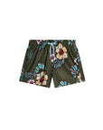 Costume verde con stampa floreale Sundek