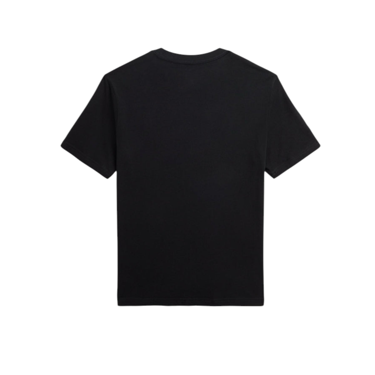 T-shirt nera con logo Ralph Lauren cucito a contrasto bianco