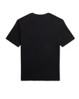 T-shirt nera con logo Ralph Lauren cucito a contrasto bianco