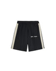 Bermuda nero con dettagli logo Palm Angels