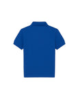 Polo blu con patch logo Lacoste