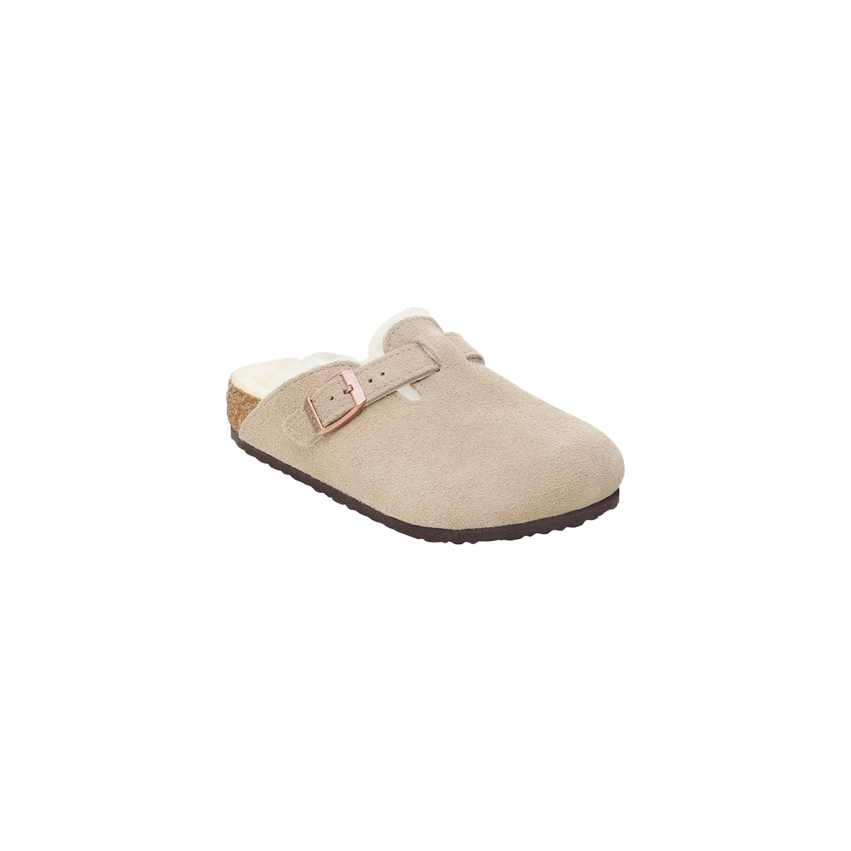 Sabot Boston beige con dettagli logo Birkenstock