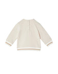 Felpa beige con stampa orso Fendi