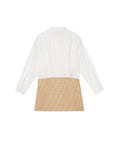 Abito beige con dettagli FF Fendi