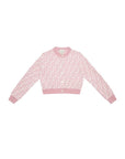 Carigan rosa con dettagli FF Fendi