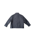 Giacca blu con logo a intarsio FF Fendi