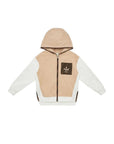 Felpa beige con dettagli logo FF Fendi
