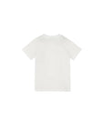 T-shirt bianca con dettaglio stampa occhiali Fendi